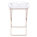 Cercie - Tray Table - Clear Acrylic & Copper