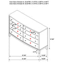 Menlo - 8 Drawer Dresser Cabinet - Natural