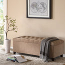 Elegant Design Tufted Top, Soft Close Storage Bench by HouseOfZazla