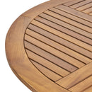 Hermosa Outdoor Acacia Wood Circular Dining Table by HouseOfZazla