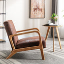 Classic Mid-Century Modern Accent Chairs, Open Framed Armchair With Cushioning by Unique Piece Furniture
