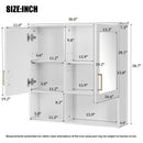 2 In 1 Wall-Mounted Mirror Cabinet With Adjustable Shelves, Soft-Close Doors, High-Definition Mirror & Storage
