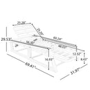 Adjustable 5-Position Outdoor Chaise Lounge