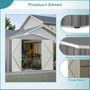 10 x 12 ft. Outdoor Storage Shed with Floor Frame Kit by HouseOfZazla