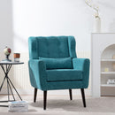 Modern Accent Chair Upholstered Foam Filled Living Room Chairs Comfy Reading Chair Mid-Century Modern Chair With Fabric Lounge Arm Chairs Armchair For Living Room Bedroom by Unique Piece Furniture