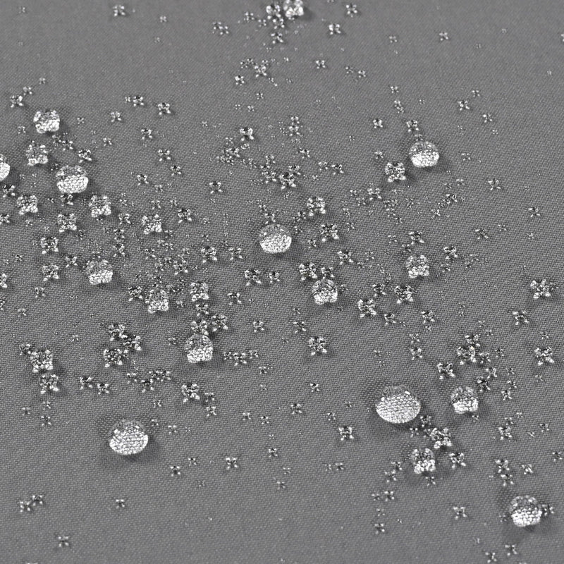 6-Piece Rope Patio Furniture Set, Outdoor Furniture with Acacia Wood Cool Bar Table with Ice Bucket, Deep Seat Patio Conversation Set with Two Stools for Backyard Porch Balcony (Grey)