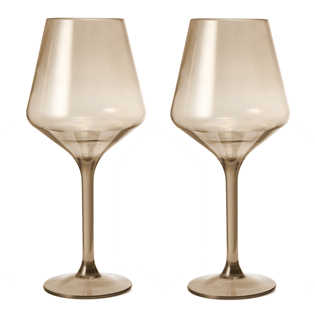 Floating Wine Glasses for Pool - Set of 2-18 OZ (Smoke)