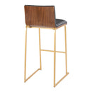 Mason Mara - Contemporary Versatile Desig Fixed Height Barstool (Set of 2) by HouseOfZazla