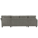 U-Shaped Sectional Sleeper Sofa With Ample Storage Space, 2 Cup Holders And Charging Ports For Living Room by HouseOfZazla