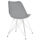 Padded Side Chair And Soft Upholstered Seat (Set of 2) - Gray by HouseOfZazla