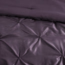 7 Piece Tufted Comforter Set Plum Queen