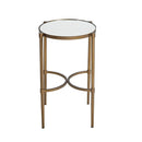 Bedford - Oval Mirror Accent Table - Antique Bronze by HouseOfZazla
