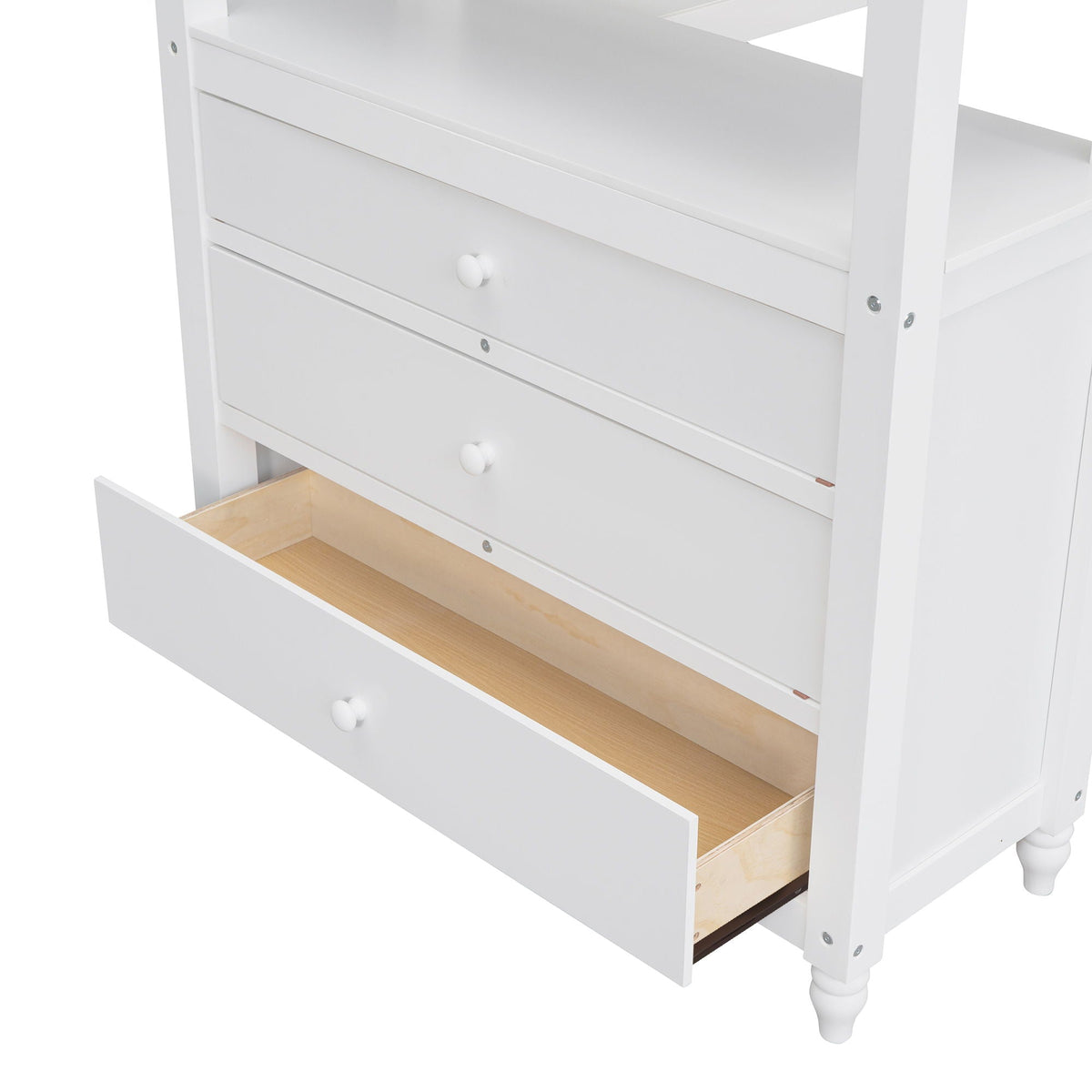 Loft Bed With Drawers With Desk And Shelves, photo 14 of 17