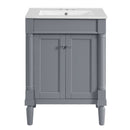 Bathroom Vanity With Top Sink, 2 Tier Storage Cabinet by HouseOfZazla