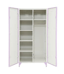 Priya II Synthetic Leather Purple Wardrobe