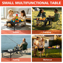 3FT Camping Table with Mesh Desktop, Lightweight & Portable Small Folding Grill Table by HouseOfZazla