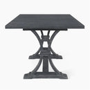 Devingo Extendable Dining Table Rustic Style - Gray by HouseOfZazla