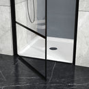 Goodyo - Centered Drain Shower With 3-Side Tile Flanges - White by HouseOfZazla