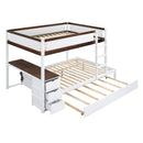 Bunk Bed With Twin Size Trundle, Storage And Desk by Unique Piece Furniture