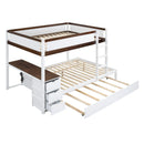 Bunk Bed With Twin Size Trundle, Storage And Desk by Unique Piece Furniture