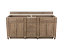 James Martin Bristol 72" Double Bathroom Vanity, Whitewashed Walnut