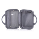 4-Piece PP Spinner Wheel Luggage Set with Cosmetic Case, Light Gray
