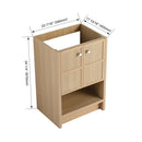 Modern Freestanding Bathroom Vanity With 2 Soft Closing Doors by HouseOfZazla