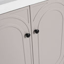 Modern Freestanding Bathroom Vanity With Soft Close Cabinet Doors by HouseOfZazla