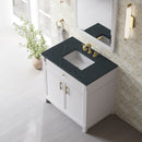 James Martin Bellshire 36" Single Bathroom Vanity, Bright White
