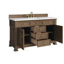 James Martin Brookfield 60" Single Bathroom Vanity, Pecan