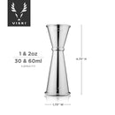 Harrison Large Japanese-Style Jigger by Viski