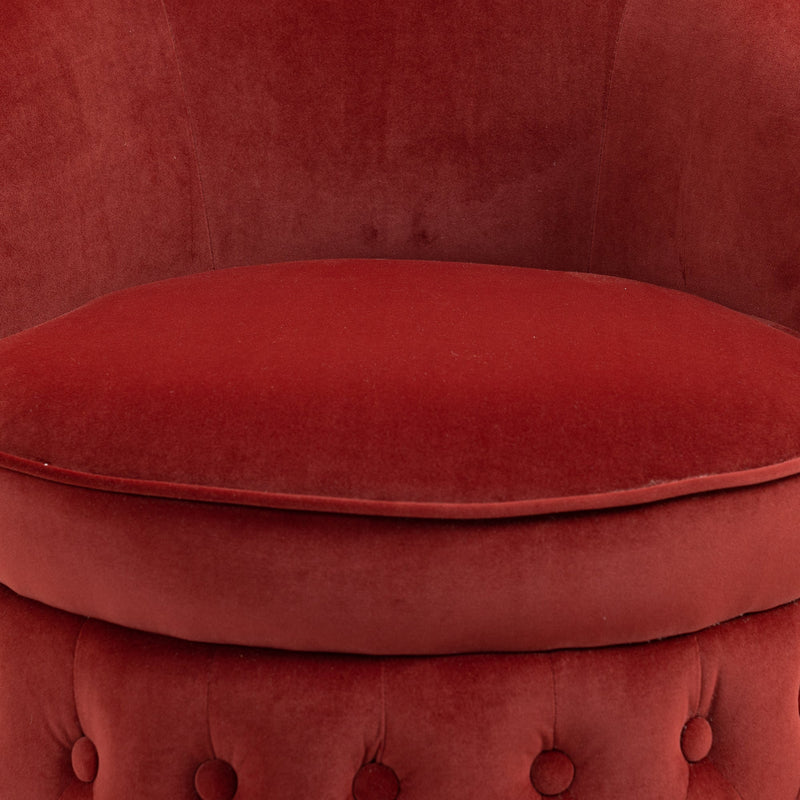 360 Degree Swivel Cuddle Barrel Accent Sofa Chairs, Round Armchairs with Wide Upholstered, Fluffy Velvet Fabric Chair for Living Room, Bedroom, Office, Waiting Rooms