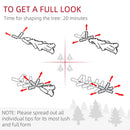 HOMCOM 7ft Snow Flocked Artificial Christmas Tree