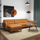 Allison - Mid-Century Modern Sectional Sofa Chaise by HouseOfZazla