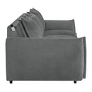 Eaden - Power Sofa With Sleeper - Gray Chenille by Unique Piece Furniture
