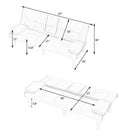 Sofa Bed With Foldable Design And Cup Holder