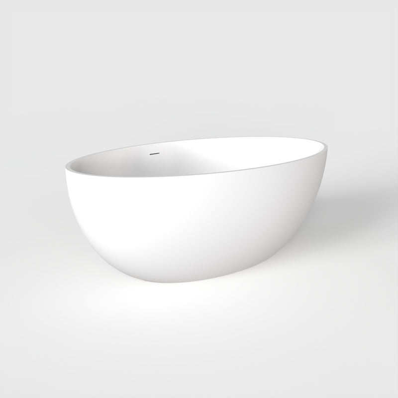 67 Inch Freestanding Solid Surface Soaking Bathtub, photo 10 of 10