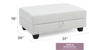 Stylish Storage Contemporary Ottoman by Unique Piece Furniture