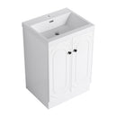 Contemporary Freestanding Bathroom Vanity With Resin Sink & Soft-Close Cabinet Doors by HouseOfZazla