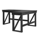 Crestwood - Lift Top L Desk - Black by HouseOfZazla