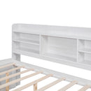 Captain Bed With Built In Bookshelves, 3 Storage Drawers, And Trundle