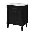 Bathroom Vanity With Top Sink, 2 Tier Storage Cabinet by HouseOfZazla
