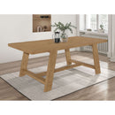 Gavilon - Rectangular Trestle Base Dining Table - Brown by HouseOfZazla