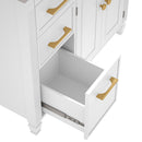 Modern Bathroom Vanity With Ceramic Sink, Freestanding by HouseOfZazla