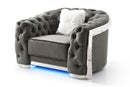 Sophisticated Accent Chair - Gray by HouseOfZazla