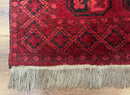 Afghan Turkoman Bokhara Bashir Rug 3x6, Red