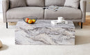 Elegant Grey Stone Pattern Coffee Table