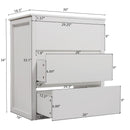 Freestanding Bathroom Vanity With Ceramic Sink, 2 Full Extension Drawers