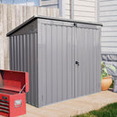 Garbage Bin Shed Stores 2 Trash Cans Metal Outdoor Bin Shed For Garbage Storage by HouseOfZazla