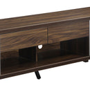 2 Door TV Console With Storage - Walnut by HouseOfZazla